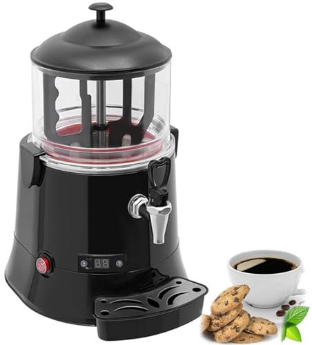 DHMYDPDZ Kaffeemaschine,Kaffeefilter,Tropfstopp,Edelstahl Kommerziell Coffee Maker,Mit Rührfunktion,LED-Anzeigefeld,Einstellbare Temperatur,400w Zum Erhitzen Von Schokoladen Kaffee Milch Tee,5L