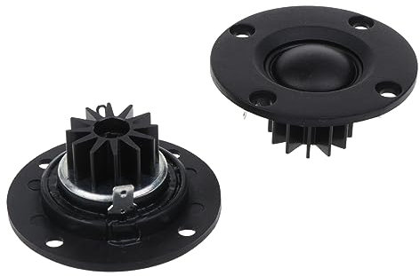 Tweeter de 3,8 cm, 6 ohm, 30 W, alta fidelidad, altavoz de agudos, cúpula de neodimio, película de seda de neodimio para 2 vías, 2 unidades