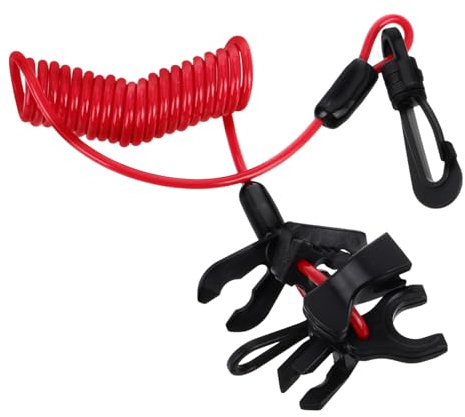 Gatuida Notstopschalter Außenborder Reißleine: Bootsmotor Notstopp-Halteschnur Sicherheitsleine für Außenbordmotoren Motorboot Not-Aus-Schalter Boot Kill-Schalter Bindebänder Gurtband Nylon-Seil