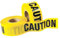 iplusmile 1 Satz Warnband Gefahr Reflektierender Sicherheitsstreifen Gaffers Tape Nicht Maskierung Danger Gefährlich Warning Hindernisse Absperrband Sicherheitsband Sport Yellow 2 Rollen