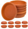 Homoyoyo 10pezzi Vassoi Per Vasi Da Fiori Terracotta Rossa Vassoi Rotondi Per Piante Grasse Base Per Vaso Resistenti E Pratici Per Balcone E Giardino
