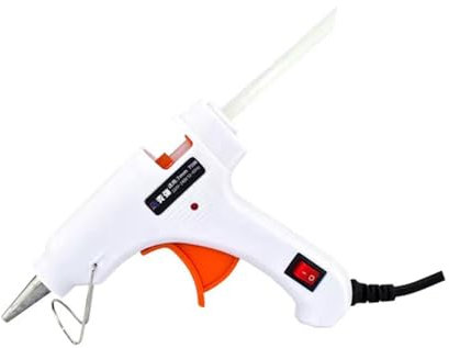 Hot Glue Gun, 70W Hot Melt Glue Gun Mini Industrial Guns With 7mm Glue Sticks Heat Temperature Thermo Electric Repair Tool For DIY Crafts Arts for DIY Craft Projects and Home Quick Repairs(1,WHITE_70W