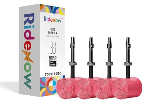 4er-Pack TPU-Fahrradschläuche – 700C x 18–32C mit 45/65/85 mm Metall-Presta-Ventil & herausnehmbarem Ventilkern – Ultraleicht & pannensicher für Rennrad
