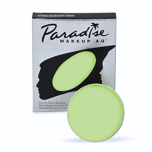 Mehron Paradise Make-up AQ Peinture pour le visage et le corps activée par l'eau Vert pastel 7 g