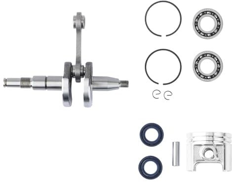LAVAS Crankshaft Crank Bearing Oil Seal & 37mm Piston Ring Kit Fit for STIHL MS170 MS 170 017 Chainsaw Engine Motor Parts