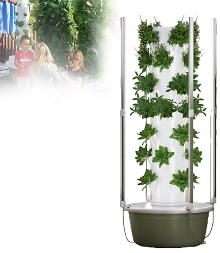 ZYGPH Hydroponisches Anbausystem mit LED-Pflanzenlampen für vertikale Indoor-Gärten