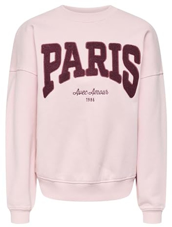 JDY Damen Jdymesa L/S O-nk Emb Sweat JRS Noos Jdymesa L/S O-Nk Emb Sweat JRS Noos (1er Pack)