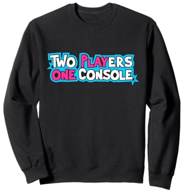Funny Gaming Tee Two Players One Console Game tpoc Lover Felpa