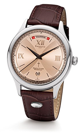 Kronsegler Martin Luther Herren Armbanduhr Automatik Limit. Stahl-Bronze