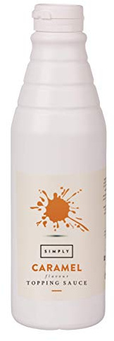 SIMPLY Caramel Topping Sauce (1kg) | Dairy Free Ready to Use Dessert Sauce for Ice Cream, Waffles, Pancakes, Coffee & Milkshakes