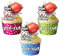 AK Giftshop PRECUT Boxing Glove - 99th Birthday - Edible Cupcake Toppers/Cake Decorations (Pack of 12)