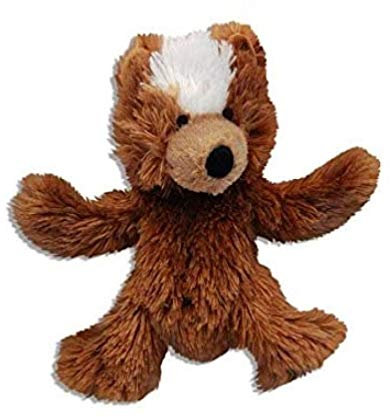 KONG Plush Teddy Bear Dog Toy X-Small - 3.5 - Pack of 6