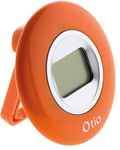 Thermomètre d'intérieur orange écran LCD - Otio