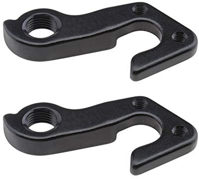 Be In Your Mind 2 stücke MTB Fahrrad Schaltwerk Haken Aufhänger Schwarz Aluminium Tailhook Dropout Rahmen Adapter für Mountain Road Bike Radfahren