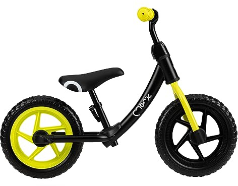 Momi Ross Kinderlaufrad für Mädchen und Jungen (max. Körpergewicht 30 kg), pannensichere Eva-Räder, Stabiler Metallrahmen, regulierbare Sattelhöhe mit Quick Release, Gewicht 3 kg