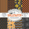 Halloween Bastelpapier – für Kinder & Erwachsene –: Scrapbooking Papier & Zubehör I Motivpapier zum Ausschneiden I Mit Letterings I Junk Journal Dekor I Karten Basteln DIY Geschenk