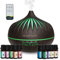 Aroma Diffuser,Aroma Diffuser Elektrisch,Dunkelbraun 500ml Aroma Diffuser ;Luftbefeuchter Mit Fernbedienung 10 Ätherischen Ölen,LED Ultra Leise Aroma Diffuser,Aroma Diffuser Öl