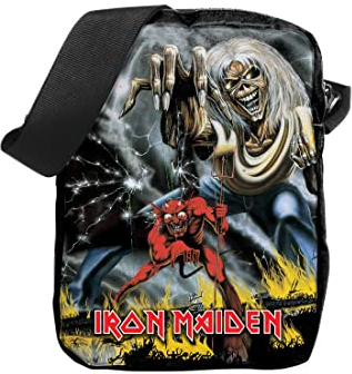 Rocksax Crossbody Bag Iron Maiden Number Of The Beast Messenger Bag 21cm x 16cm x 5.5cm – Officially Licensed Merchandise