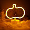 ENUOLI LED Pumpkin Neon Sign Neonlicht mit Sockel Led Leuchtreklame Neon Wandkunst Nachtlicht USB/Batteriebetriebene Neon beleuchtung für Kinderzimmer Halle Geburtstag Halloween Festival Dekor(Gelbe)