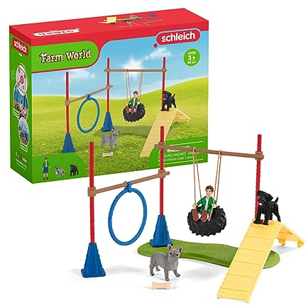 SCHLEICH 42536n Spielset Spielspaß für Hunde, Bunt