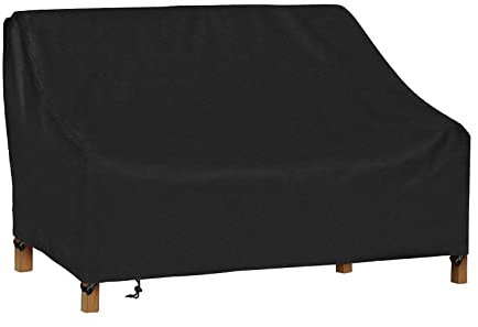 WKLSRHBD Banc de Jardin Couvert,Étanche Chaise Longue en Plein Air Couverture,210D Oxford Tissu Meubles Maison Et Housse De Canapé avec Cordon,Meubles De Patio Couvert (69x47x39in)