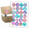 Watt n KRAM Adventskalender Einhorn Aufkleber Papiertüten-Set zum selbst befüllen - 24 Sticker/inkl. Tüten