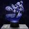 Nachttischlampe - Touch-Nachtlicht Moto cross 3D-LED-Lampe Illusion, Geschenkidee Weihnachten Geburtstag Junge und Mädchen Nachttischlampe Kinder- oder Erwachsenenzimmer TOP
