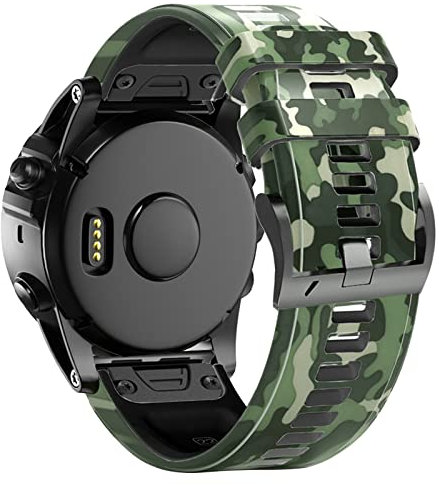 Bandkids 22mm Tarnarmband für Garmin Fenix 6,Fenix 6 Pro,Fenix 5,Fenix 7,Fenix 7 Pro,Weiches Silikon,Quickfit 22mm Sport Armband für Fenix 5 Plus/Instinct 2 Solar/Approach S62/S60,Forerunner 935/945