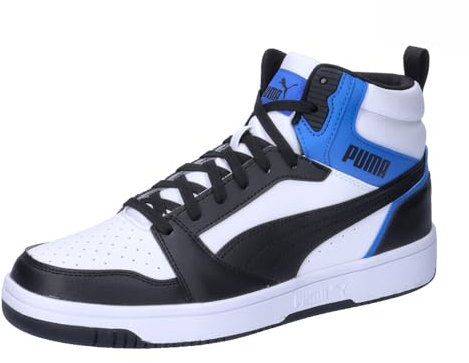 PUMA Rebound V6, Scarpe da ginnastica Unisex - Adulto, Black White Team Royal, 45 EU