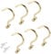 Bafnsiji Billard Tisch Messing Haken, 6pcs Snooker Haken, Billard Cue Halter, Tisch kleine Messing Haken mit Schrauben