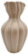 Nordic Naturvase, Vase aus Keramik, Blumenvase, Tulpenvase, Deko Wohnzimmer, Kürbisvase, Vase mit Wellen, Vase für Pampasgras, Vase Mittelgroß;