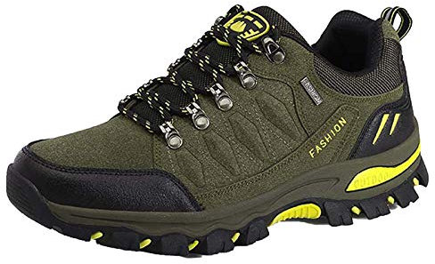 Scarpe da Camminata Uomo estive Stivali Antinfortunistica Uomo Scarpe Uomo Eleganti estive Stivali Uomo Pelle di Serpente e-Giallo 10.99
