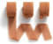 MORSUNBELA Geschenkband Terracotta Schleifenband Hochzeit Band Chiffon Stoffband 19 m x 25 mm Geschenk Chiffonband