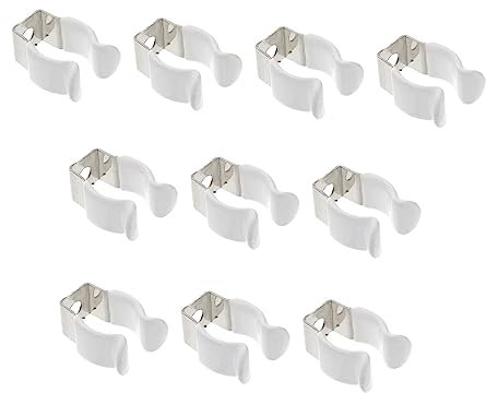 Zerodeko 10stücke U-klemme Zur Montage Metallklammern Für Led-lichtrohre Röhrenhalter Aus Edelstahl Wandclip Für Lampenfassung Klemmen Für Licht Halter Für Led-leuchtstoffröhre Lichtklemmen