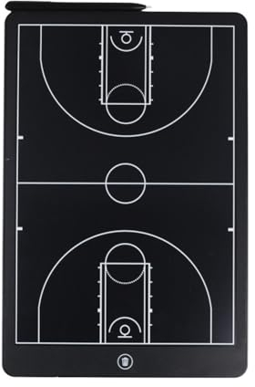 Suoumwa Elektronisches Basketball-Coaching-Board, Digitales Strategie-Markierungsboard mit LCD-Bildschirm und Eingabestift für Basketball, Fußball