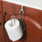 Over The Tank Toilet Tissue Paper Roll Holder Dispenser And Reserve For Bathroom Storage - Stainless Steel, Hanging, Holds 1 Roll(Silver)