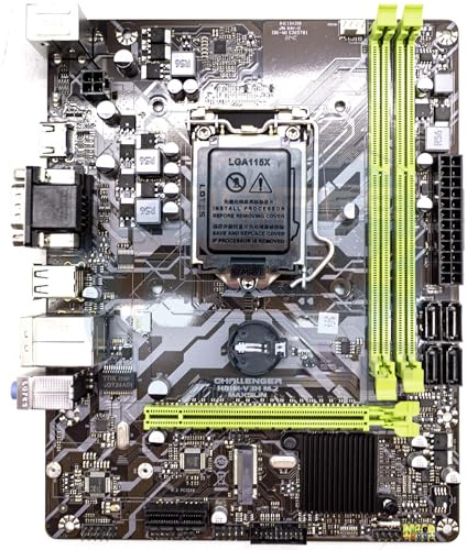 SIMPLETEK Micro-ATX Mainboard LGA1150 | 2x DDR3 Steckplatz 16GB RAM | 1x M.2 NVME/NGFF Slot | kompatibel i3 4130 LGA 1150 | VGA HDMI RS232