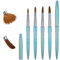 Thinp 4 Pc Acrylic Nail Brush Set, Sizes 6/8/12/16, Professional Powder Brushes with Cap