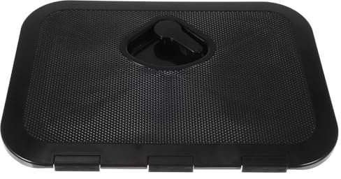 Toddmomy Marine Boat Deck Hatch Lid Rectangle Boat Hatch Replacement 14.74X10.61in Access Hatch for Inspection Cover,White