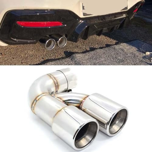 KAEW Endstuck Auspuff für BMW F20 120i 1 Series, Auspuffblenden Edelstahl Auto Endstück Endschalldämpfer Spitze Endrohrblende