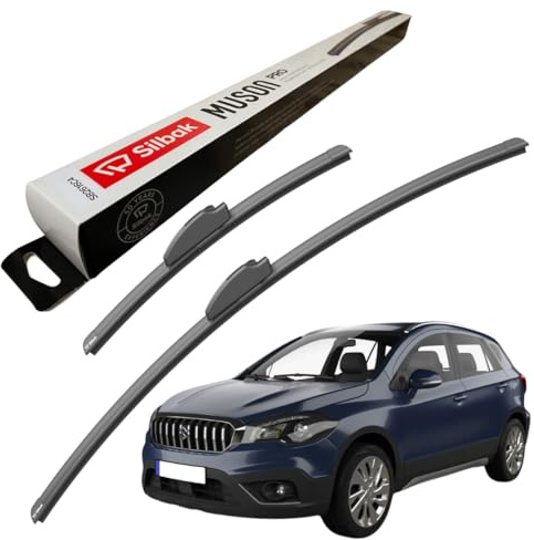 Silbak Windscreen Wipers, for SUZUKI SX4 S-CROSS (2013 ONWARDS) Front Wiper Blades, 650mm/350mm