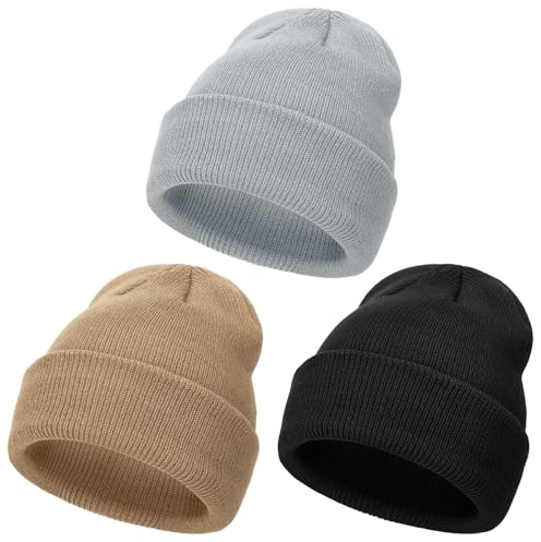 DRESHOW Kleinkind Beanie Kinder Wintermützen Kinder Weich Stricken Unisex-Mütze für Baby Jungen Mädchen Warm Mütze Mützen für 3 Monate-6 Jahre