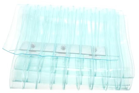 OUNONA Pvc Leiste Wohnungstür Winddichtes Pvc Türvorhang Set Transparenter Streifenvorhang Für Kühllager Garagentor Breit Gestreift Idealer Schutz Gegen Zugluft Und Kälte