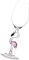 GRIRIW Verre à Cocktail Flamant Rose en Verre Transparent Élégant et Pratique 300Ml pour Vin et Cocktails pour et Réceptions 1 Pièce