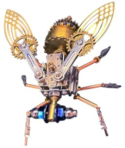 Mechanische Fruchtfliege 3D Metall Puzzle, 121 Teile Steampunk Insekten Modellbausatz, DIY Jigsaw Puzzle Baueset Deko Geschenk für Erwachsene
