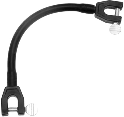 DECOMELODY Ski Tip Connector Skihilfe für Anfänger Langlebiger Ski Clip zur Kontrolle und Grundkurvenhilfe Schwarz Leichte Trainingshilfe für Verbessertes Fahrverhalten