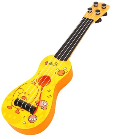 Kinder Ukulele Gitarre, 38cm Kindergitarre mit 4 Verstellbaren Saiten, Mini Gitarre Instrument für Kleinkinder, Ukulele Musikspielzeug, Musik Lernspielzeug für Anfänger Jungen Mädchen Geschenke (E)