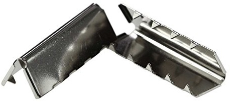 maDDma 10 Endstücke für Gürtel Gurte Bänder, 9x20-12x40mm Gürtelenden Endkappen
