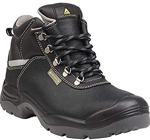 Delta Plus SAUL2S3NO39 Höheschuhe aus Narbenleder, Pigmentiert - S3 Src, Schwarz, Größe 39