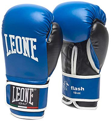 LEONE 1947, Guantes De Boxeo Junior Flash, Unisex Niño/a, Azul, 6 OZ, GN083J